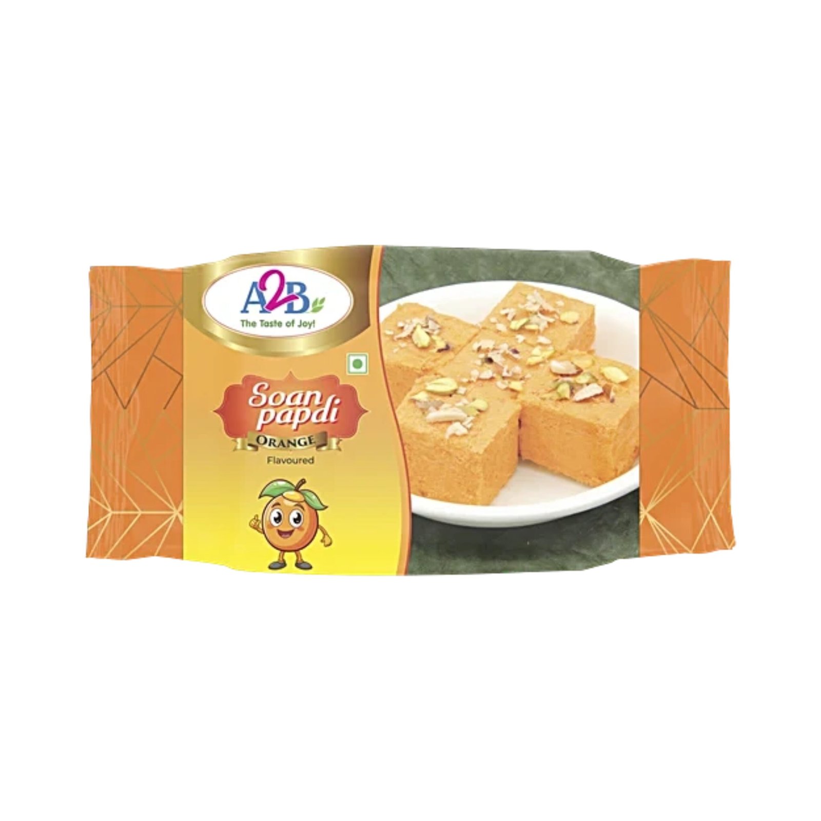 2. Orange Soan Papdi Front