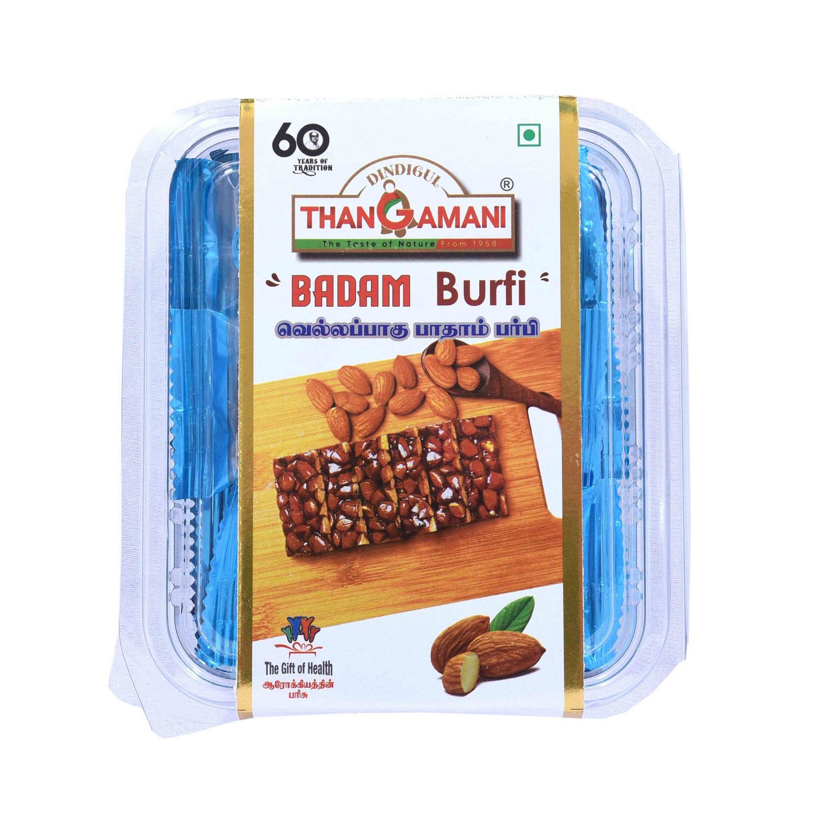 9. Thangamani Jaggery Syrup Almond Bar (Vellampagu Badam Mittai)